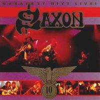 Saxon : Greatest Hits Live !. Album Cover