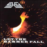 Shy : Let The Hammer Fall. Album Cover