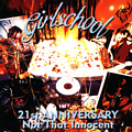 Girlschool : Not That Innocent - 21st Anniversery. Album Cover