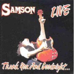 Samson : Thank You And Goodnight. Album Cover