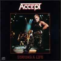 Accept : Staying alife. Album Cover