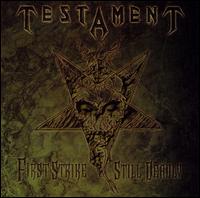 Testament : First Strike Still Deadly. Album Cover